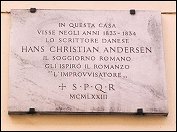 I Via Sistina 104 i Rom skrev H.C. Andersen Improvisatoren