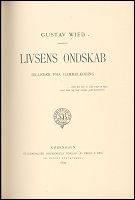 Livsens Ondskab 1899: Titelblad