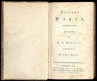 Originaludgaven til Blichers oversættelse af Ossian 1807